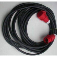 cable HO7RN-F  380V/63A 5G10 met CEE  5m