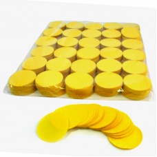 Slowfall Confetti Rounds Ø55mm - Yellow 1 kg