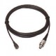 Rt angled cable with phantom power adaptor (grey)